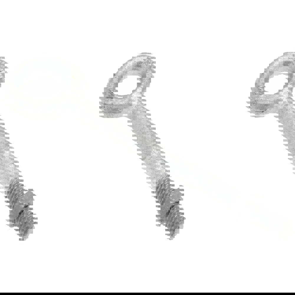 Fixed Lifting Eye Bolt: Without Shoulder, 1,200 lb Capacity, 3/8-16 Thread, Grade 1030 Steel